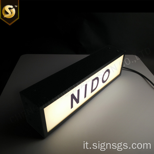 Insegne luminose a led lightbox stampate